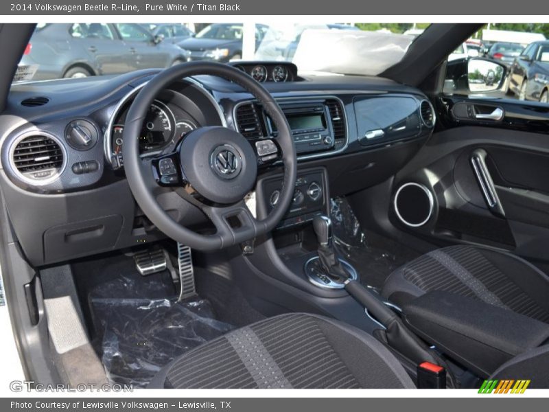 Pure White / Titan Black 2014 Volkswagen Beetle R-Line