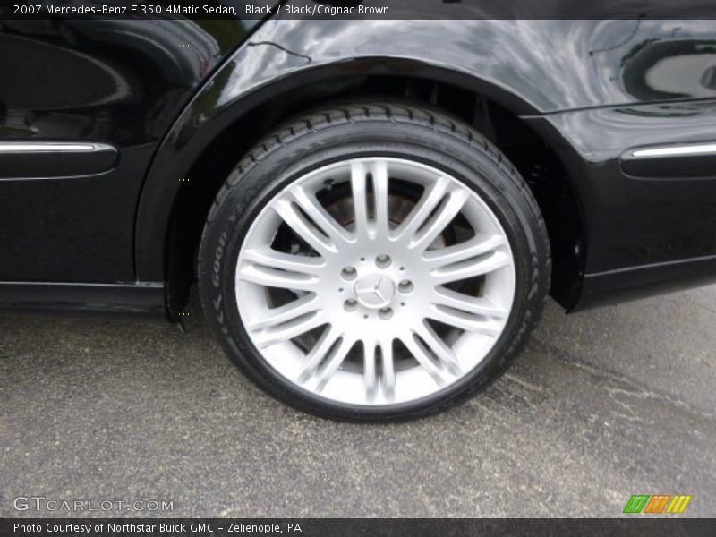 Black / Black/Cognac Brown 2007 Mercedes-Benz E 350 4Matic Sedan