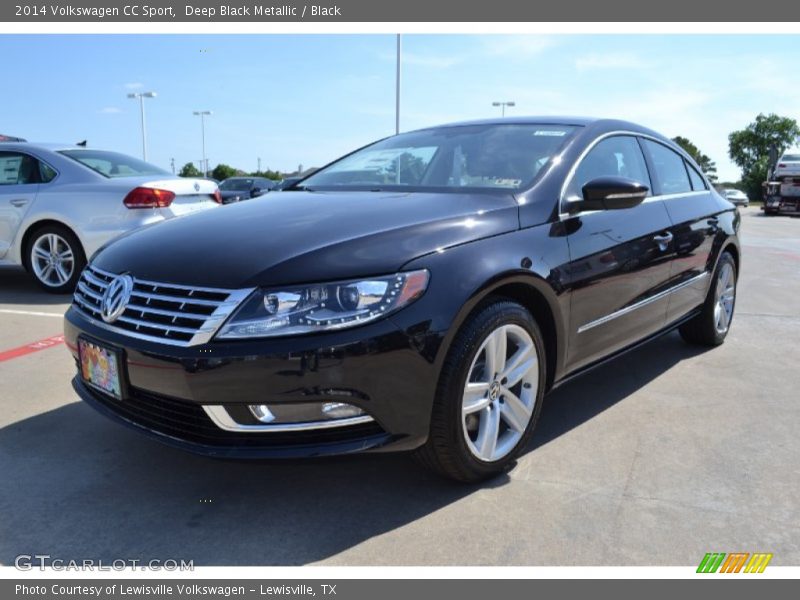 Deep Black Metallic / Black 2014 Volkswagen CC Sport