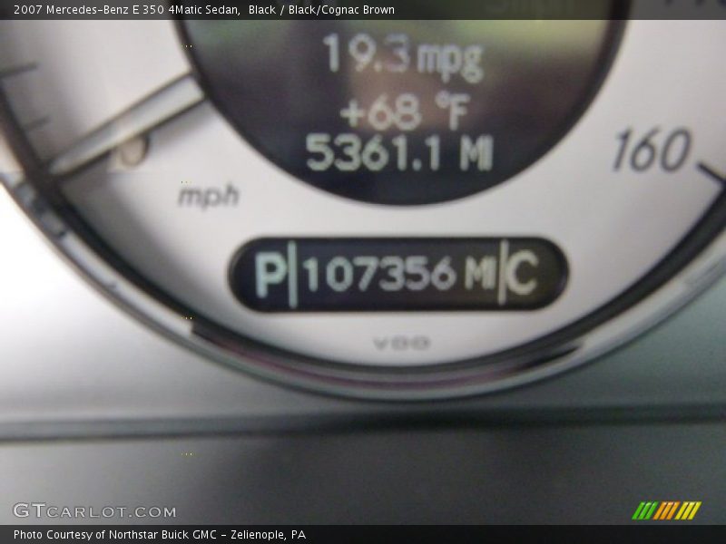 Black / Black/Cognac Brown 2007 Mercedes-Benz E 350 4Matic Sedan