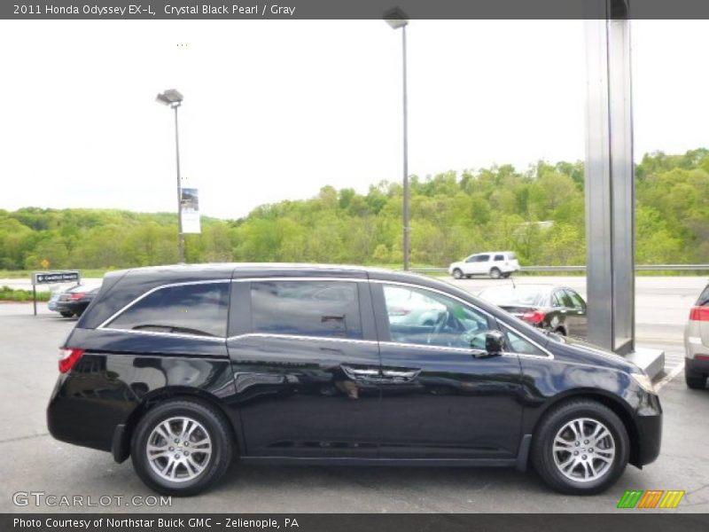 Crystal Black Pearl / Gray 2011 Honda Odyssey EX-L