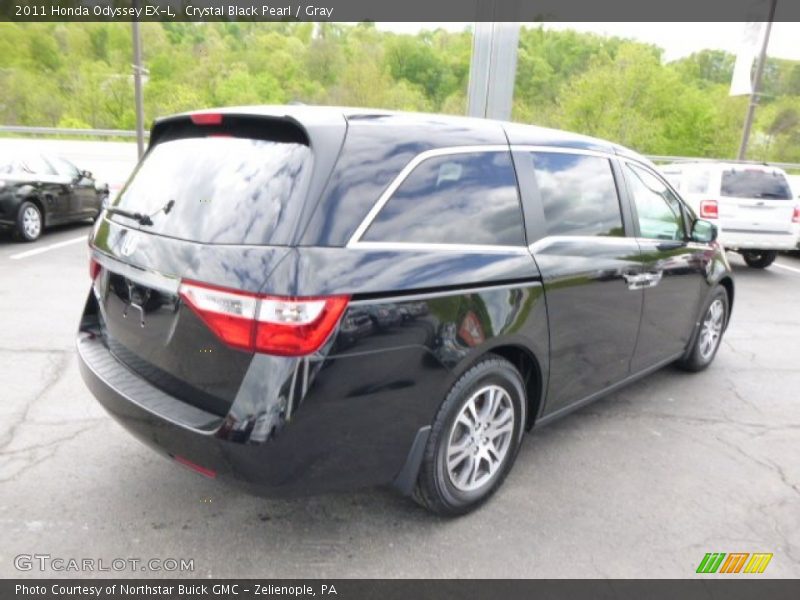 Crystal Black Pearl / Gray 2011 Honda Odyssey EX-L