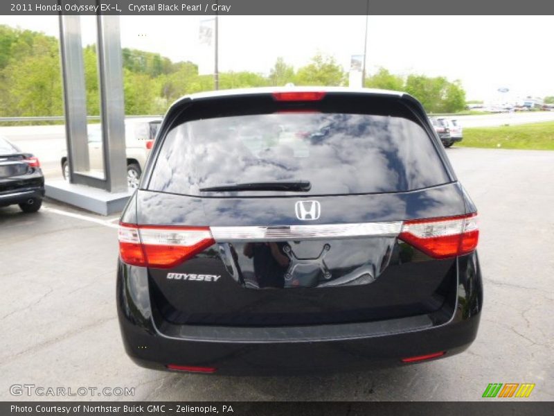 Crystal Black Pearl / Gray 2011 Honda Odyssey EX-L