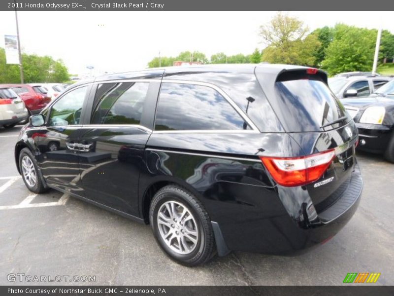 Crystal Black Pearl / Gray 2011 Honda Odyssey EX-L
