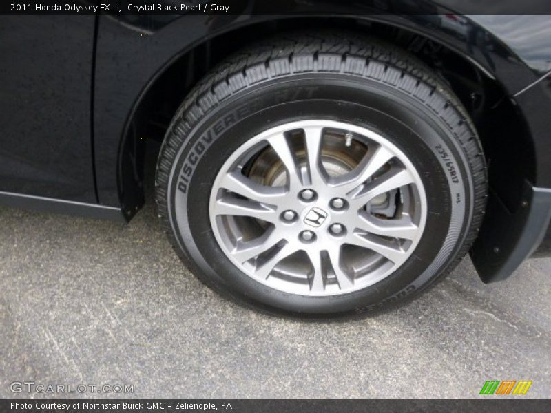 Crystal Black Pearl / Gray 2011 Honda Odyssey EX-L