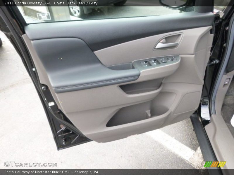 Crystal Black Pearl / Gray 2011 Honda Odyssey EX-L