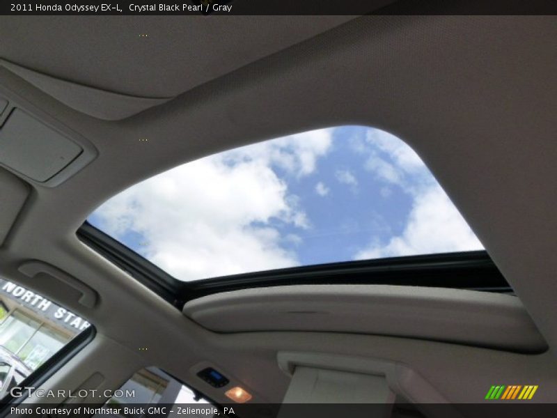 Crystal Black Pearl / Gray 2011 Honda Odyssey EX-L