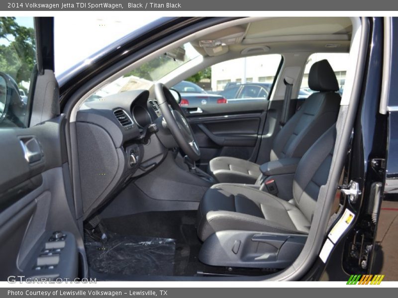 Black / Titan Black 2014 Volkswagen Jetta TDI SportWagen