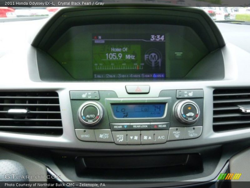 Crystal Black Pearl / Gray 2011 Honda Odyssey EX-L