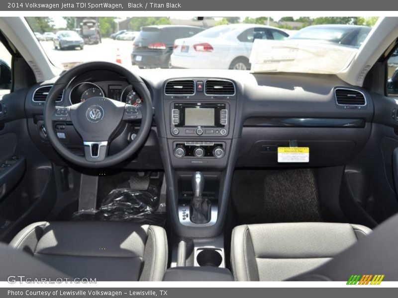 Black / Titan Black 2014 Volkswagen Jetta TDI SportWagen