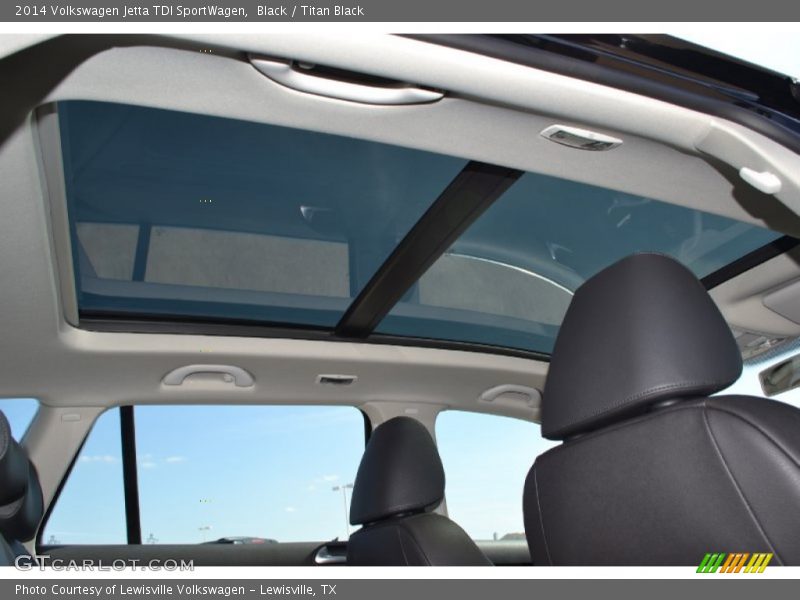 Black / Titan Black 2014 Volkswagen Jetta TDI SportWagen