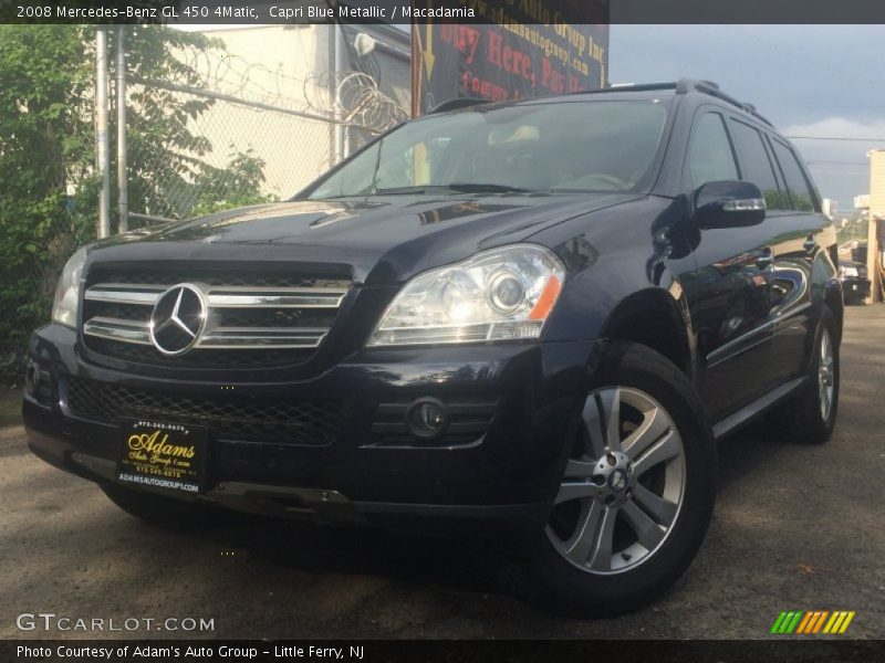 Capri Blue Metallic / Macadamia 2008 Mercedes-Benz GL 450 4Matic