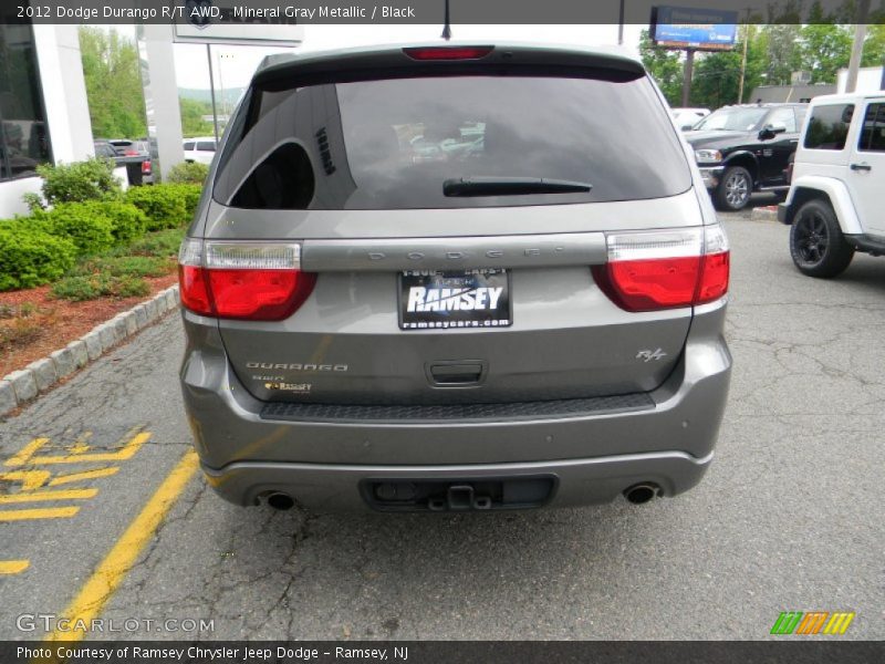 Mineral Gray Metallic / Black 2012 Dodge Durango R/T AWD