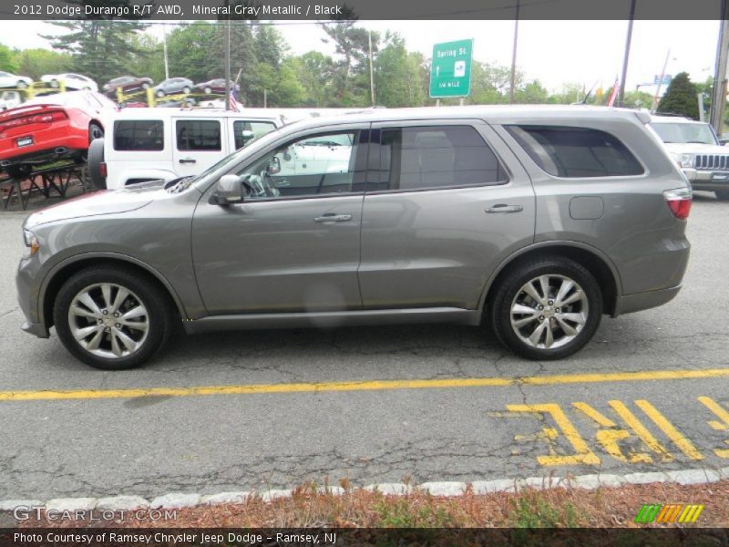 Mineral Gray Metallic / Black 2012 Dodge Durango R/T AWD