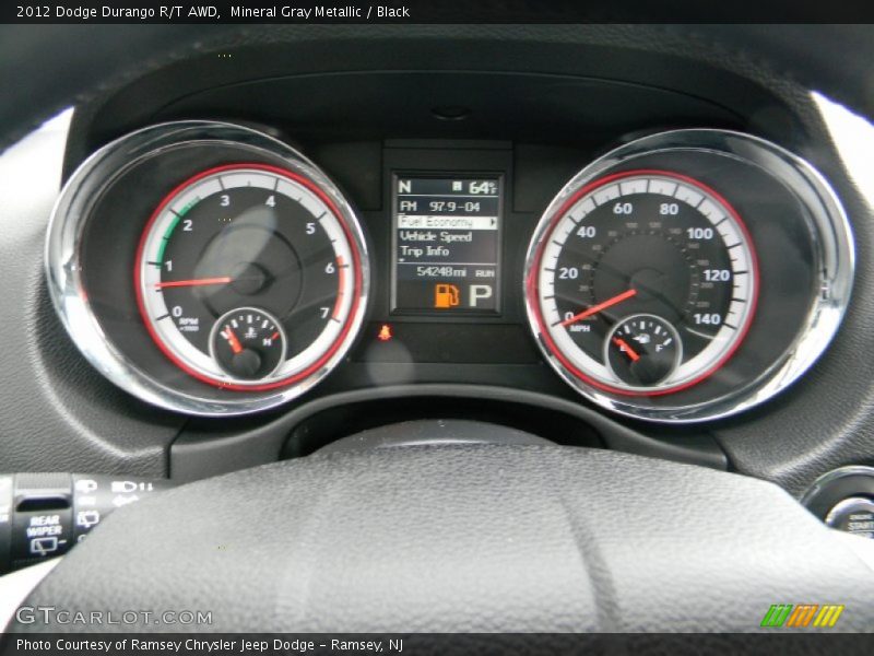 Mineral Gray Metallic / Black 2012 Dodge Durango R/T AWD