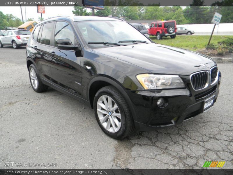 Jet Black / Black 2013 BMW X3 xDrive 28i