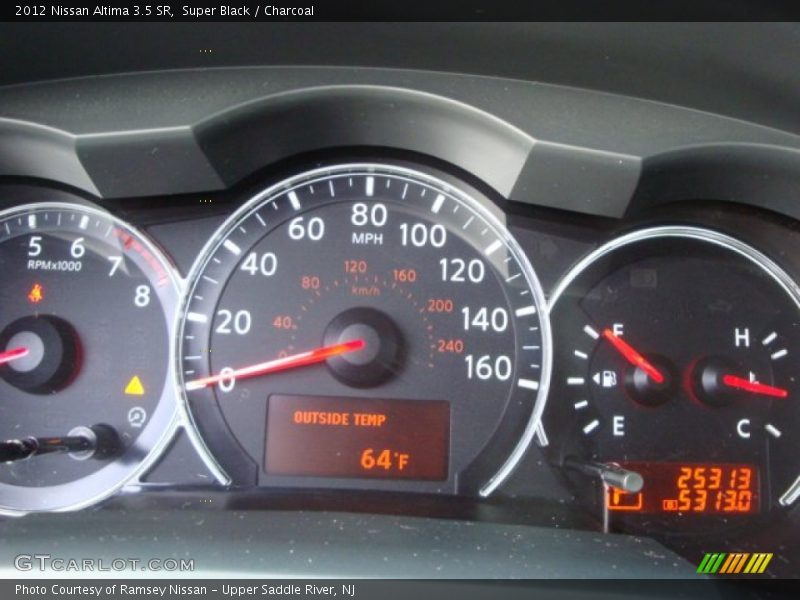 Super Black / Charcoal 2012 Nissan Altima 3.5 SR