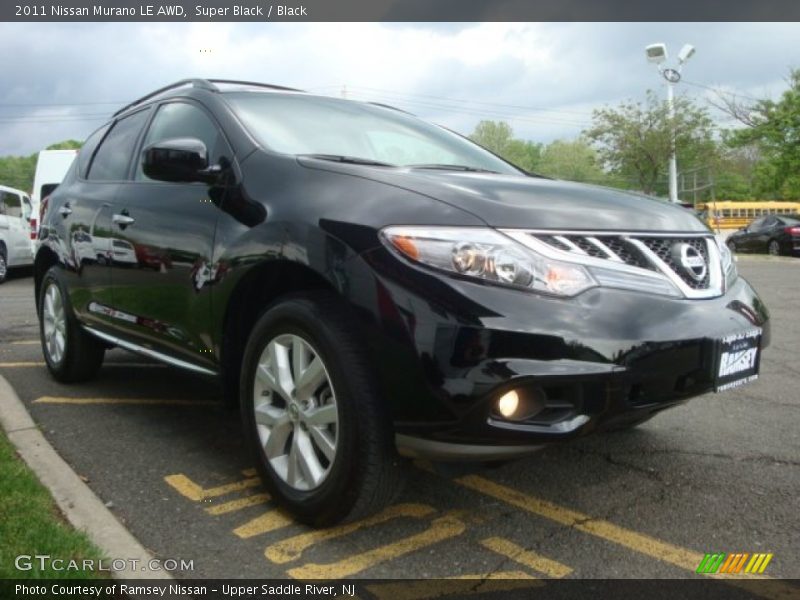 Super Black / Black 2011 Nissan Murano LE AWD