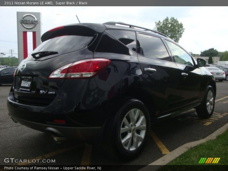 Super Black / Black 2011 Nissan Murano LE AWD