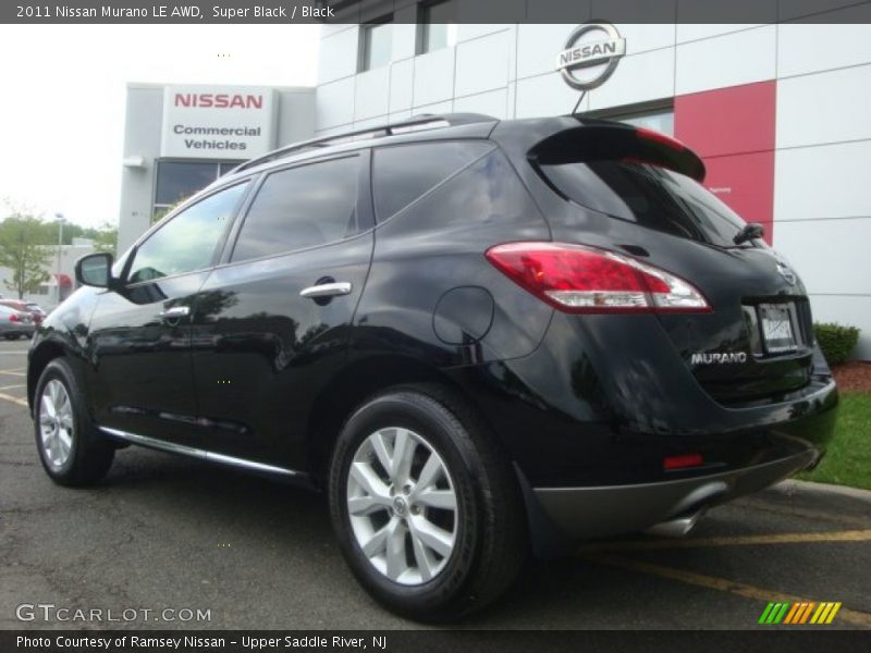 Super Black / Black 2011 Nissan Murano LE AWD