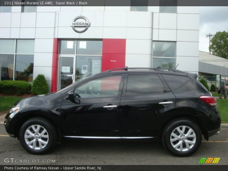 Super Black / Black 2011 Nissan Murano LE AWD