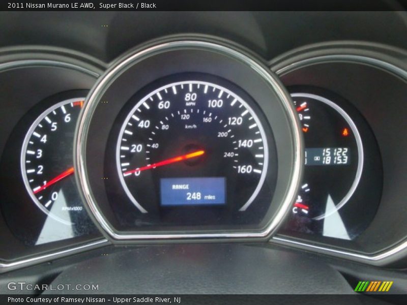 Super Black / Black 2011 Nissan Murano LE AWD