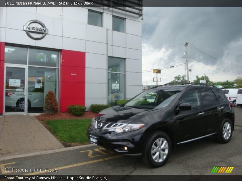 Super Black / Black 2011 Nissan Murano LE AWD