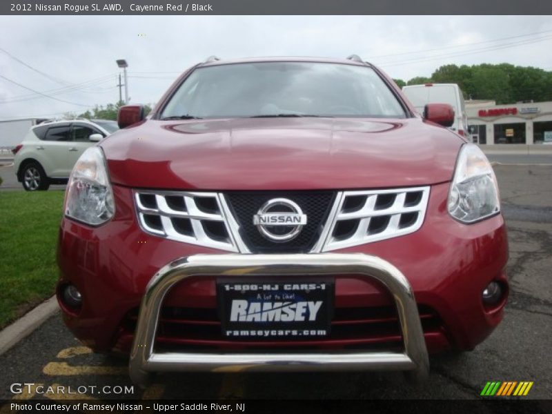 Cayenne Red / Black 2012 Nissan Rogue SL AWD
