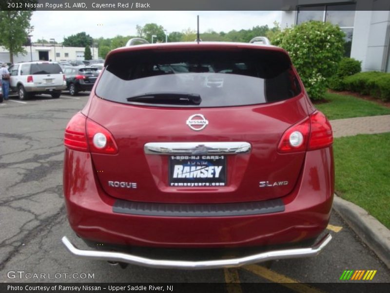 Cayenne Red / Black 2012 Nissan Rogue SL AWD