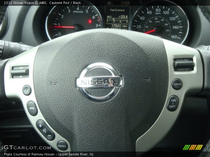 Cayenne Red / Black 2012 Nissan Rogue SL AWD