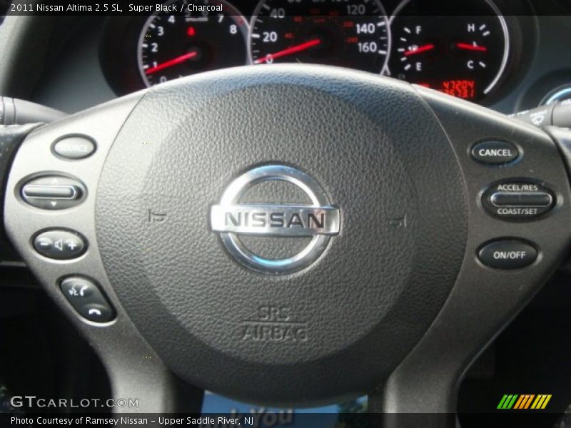 Super Black / Charcoal 2011 Nissan Altima 2.5 SL