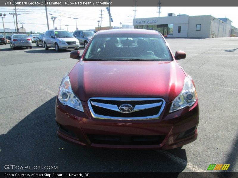 Ruby Red Pearl / Off-Black 2011 Subaru Legacy 2.5i Limited