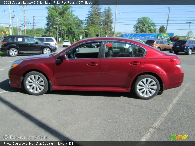 Ruby Red Pearl / Off-Black 2011 Subaru Legacy 2.5i Limited