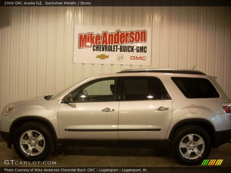 Quicksilver Metallic / Ebony 2009 GMC Acadia SLE