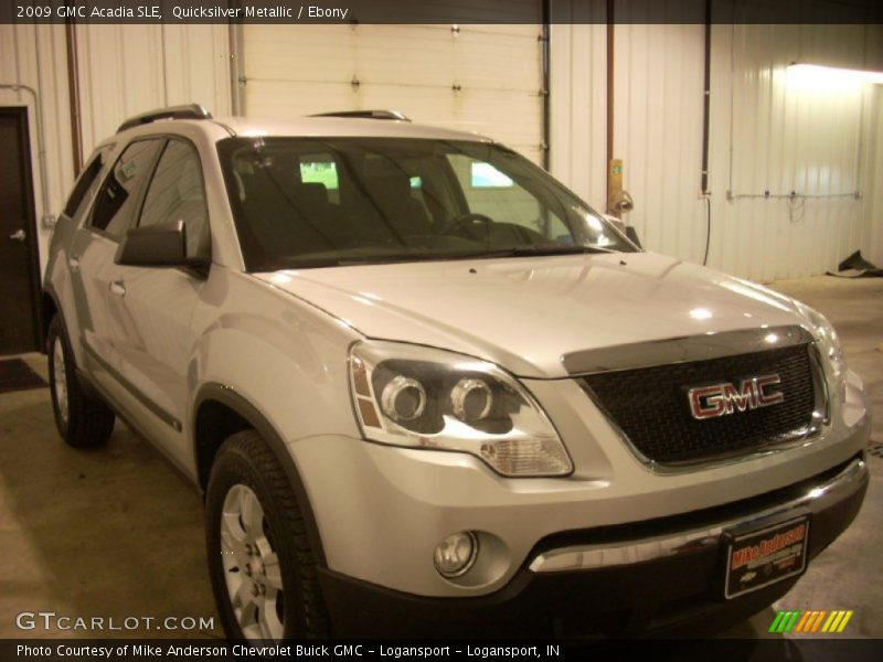 Quicksilver Metallic / Ebony 2009 GMC Acadia SLE