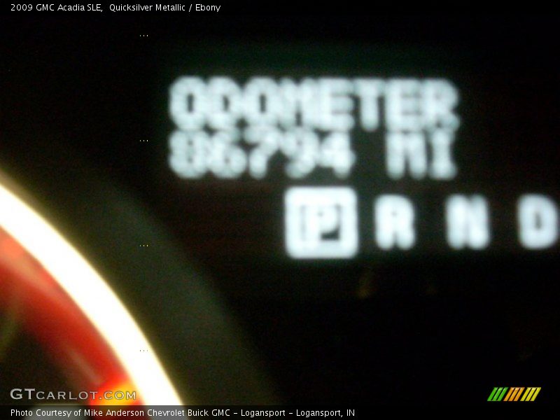 Quicksilver Metallic / Ebony 2009 GMC Acadia SLE