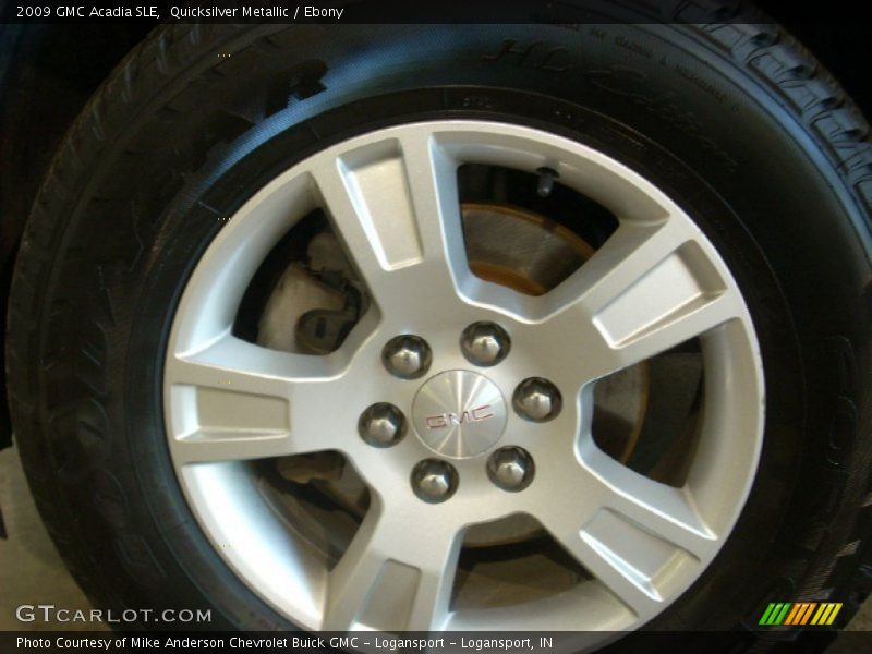 Quicksilver Metallic / Ebony 2009 GMC Acadia SLE