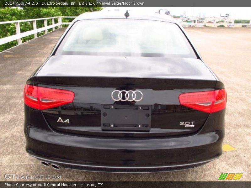 Brilliant Black / Velvet Beige/Moor Brown 2014 Audi A4 2.0T quattro Sedan