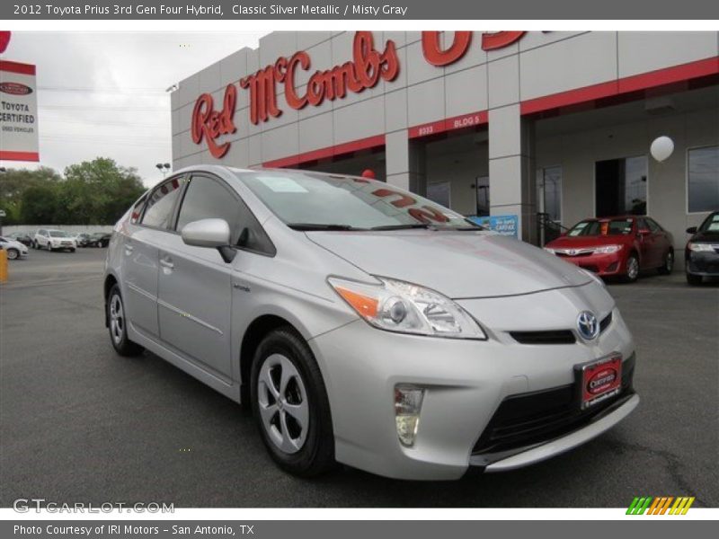 Classic Silver Metallic / Misty Gray 2012 Toyota Prius 3rd Gen Four Hybrid