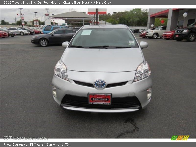 Classic Silver Metallic / Misty Gray 2012 Toyota Prius 3rd Gen Four Hybrid