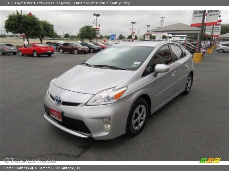 Classic Silver Metallic / Misty Gray 2012 Toyota Prius 3rd Gen Four Hybrid
