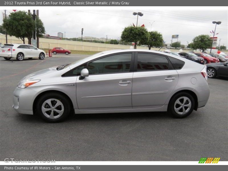 Classic Silver Metallic / Misty Gray 2012 Toyota Prius 3rd Gen Four Hybrid