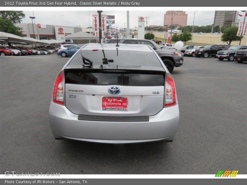 Classic Silver Metallic / Misty Gray 2012 Toyota Prius 3rd Gen Four Hybrid