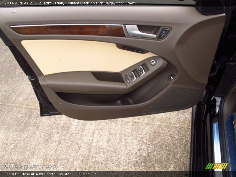 Brilliant Black / Velvet Beige/Moor Brown 2014 Audi A4 2.0T quattro Sedan