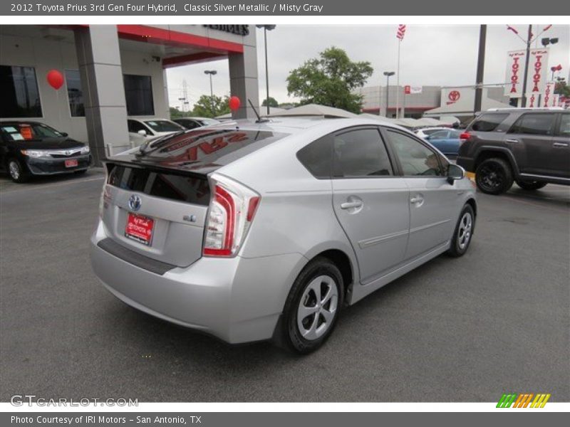 Classic Silver Metallic / Misty Gray 2012 Toyota Prius 3rd Gen Four Hybrid