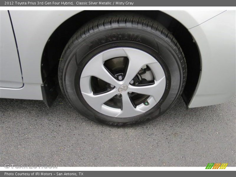 Classic Silver Metallic / Misty Gray 2012 Toyota Prius 3rd Gen Four Hybrid