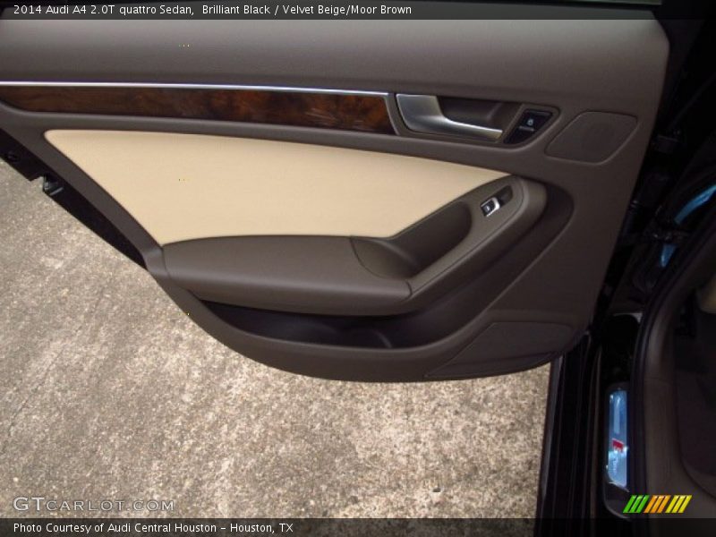 Brilliant Black / Velvet Beige/Moor Brown 2014 Audi A4 2.0T quattro Sedan