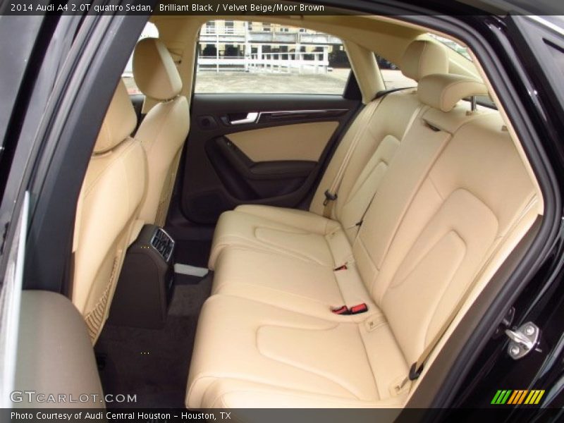 Brilliant Black / Velvet Beige/Moor Brown 2014 Audi A4 2.0T quattro Sedan