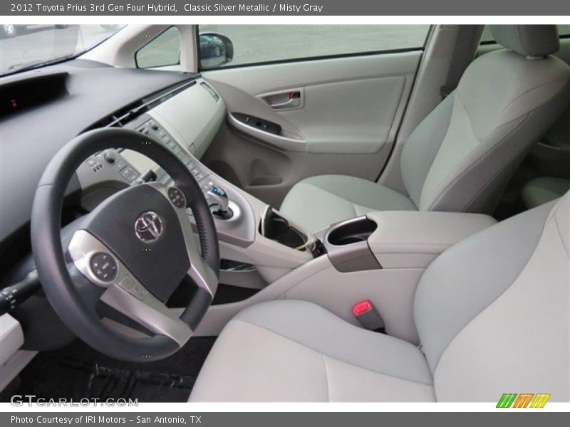 Classic Silver Metallic / Misty Gray 2012 Toyota Prius 3rd Gen Four Hybrid