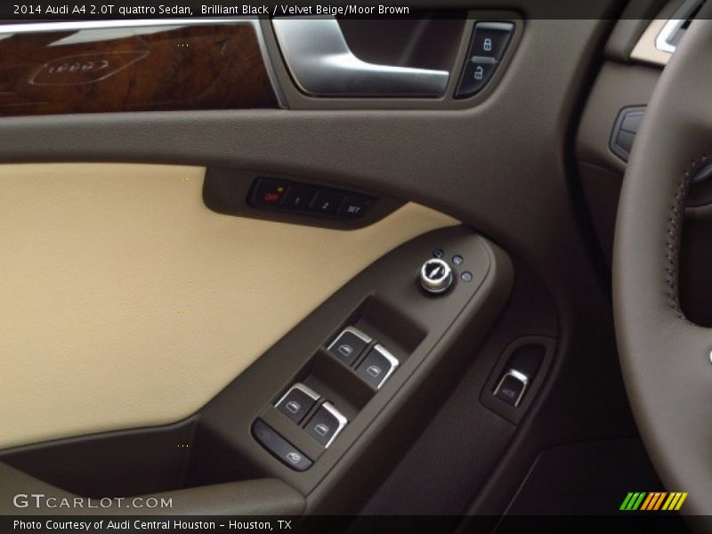Brilliant Black / Velvet Beige/Moor Brown 2014 Audi A4 2.0T quattro Sedan